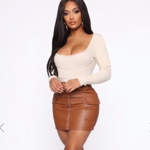 NWT Fashion Nova Knit Bodysuit - Picture 2 of 8